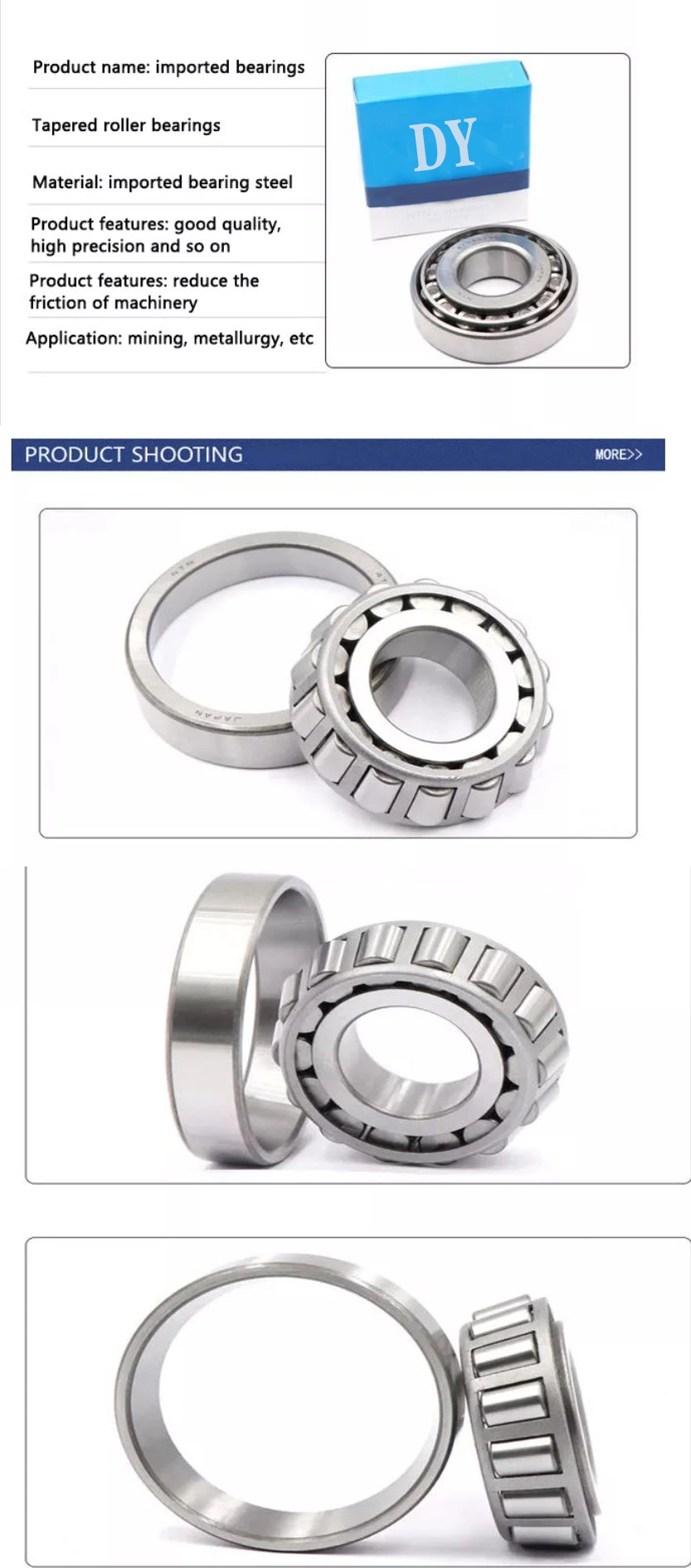 Miniature Small Bearing High Precision Single Row Tapered Roller Bearing